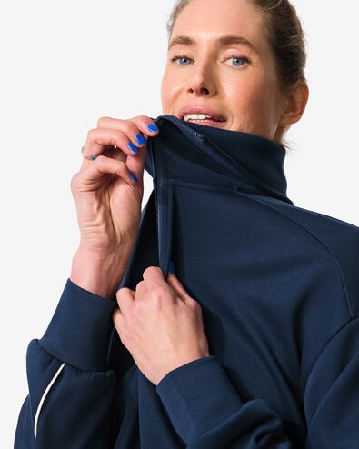 Damen-Loungejacke dunkelblau dunkelblau - 36000565DARKBLUE - HEMA