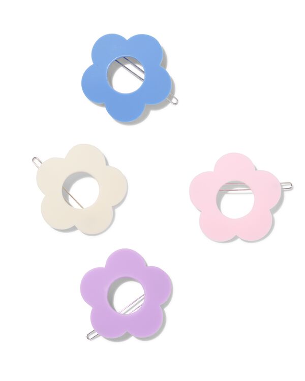 &eacute;pingles &agrave; cheveux fleur - lot de 4 - 61130151 - HEMA