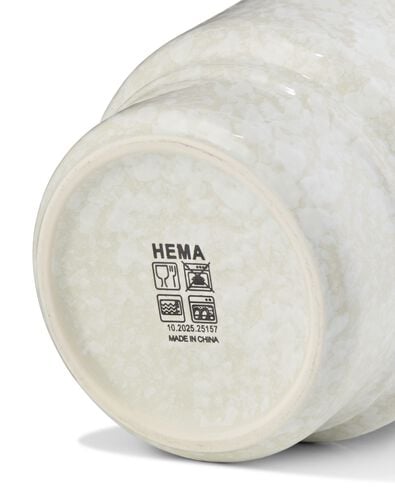 mug &agrave; cappuccino 350 ml Trend fa&iuml;ence verte mouchet&eacute;e - 80660357 - HEMA