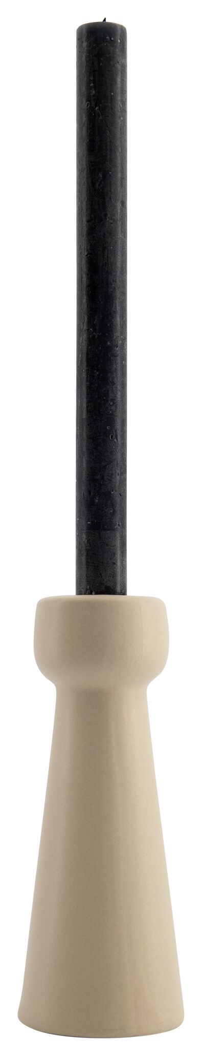 bougeoir 18.5cm cône sable - 13321166 - HEMA