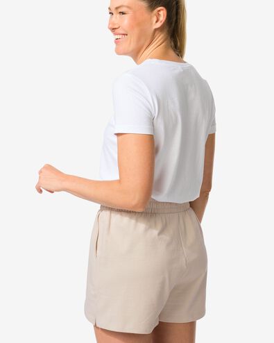 Damen-Sweatshorts cremefarben - 36080190CREAM - HEMA