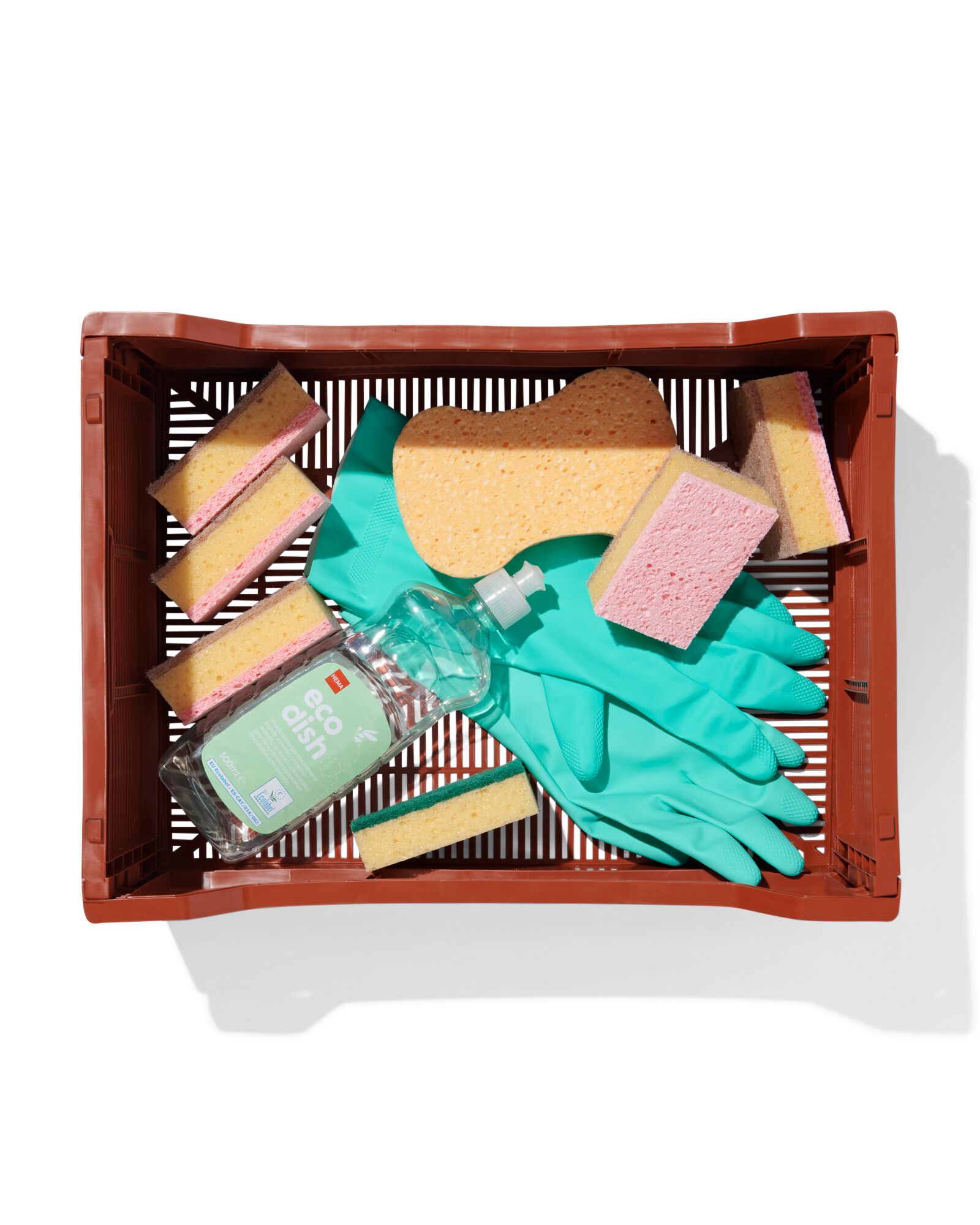 Buchstabentafel-Klappkiste, recycelt braun braun - 1000032614 - HEMA