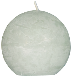 bougie ronde rustique Ø7.6cm vert clair - 13502765 - HEMA