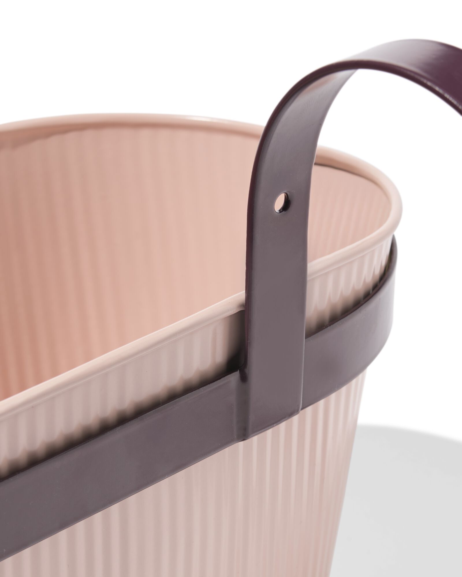 plantenbak balkon 39x13x21cm met haak roze - 41800083 - HEMA