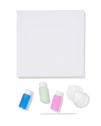 kit peinture pouring bleu - 15900252 - HEMA