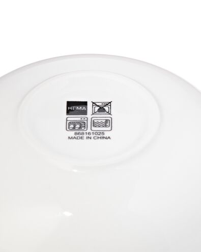 bol ⌀15x5,2cm porcelaine blanche - 4 pi&egrave;ces - 9650333 - HEMA