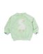 sweat bébé avec oie en tissu éponge vert menthe 68 - 33038452 - HEMA