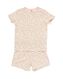 pyjacourt bébé coton fleurs rose 86/92 - 33309432 - HEMA
