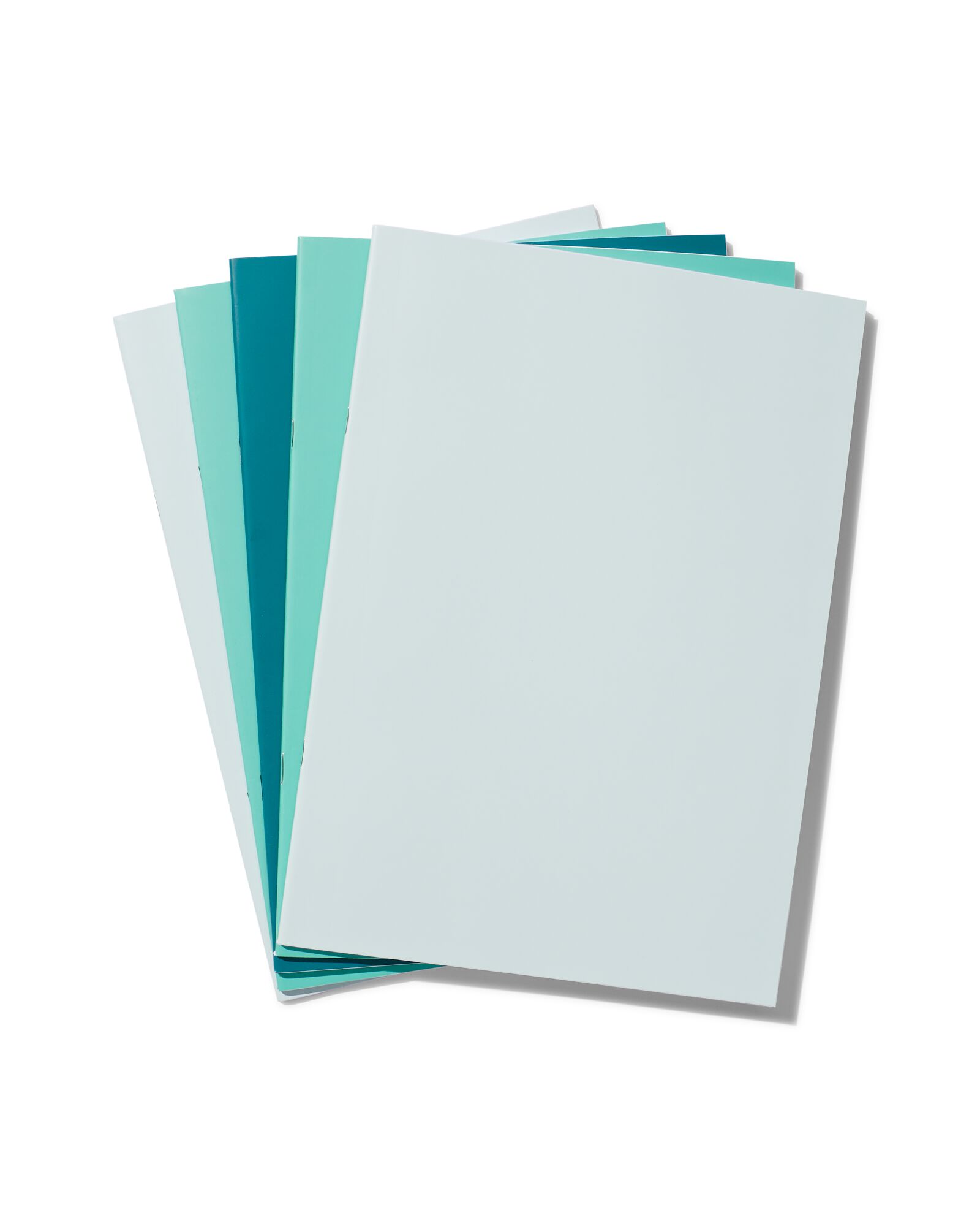 schriften A4 gelinieerd mint - 5 stuks - 14522531 - HEMA