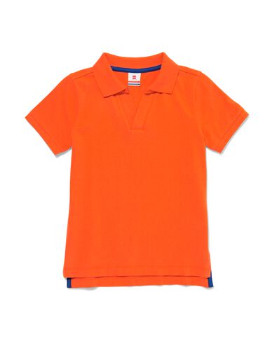 Kinder-Poloshirt, Piqué orange 110/116 - 30777677 - HEMA