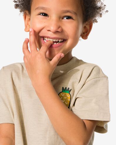 Kinder-T-Shirt, Ananas ecru - 30705226ECRU - HEMA