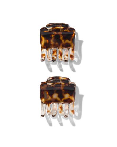 haarklemmen schildpad 4cm - 2 stuks - 11800116 - HEMA