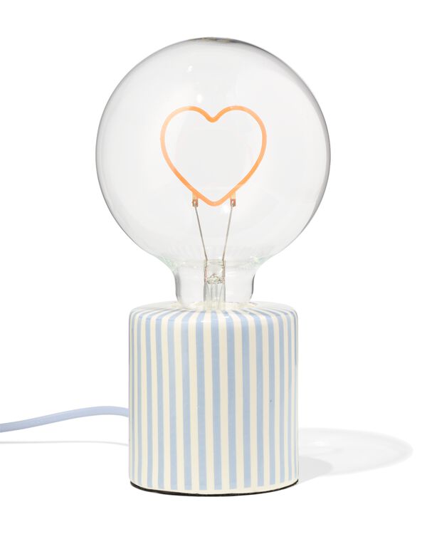 tafellamp 12.5x12.5x23cm led hart - 61104413 - HEMA