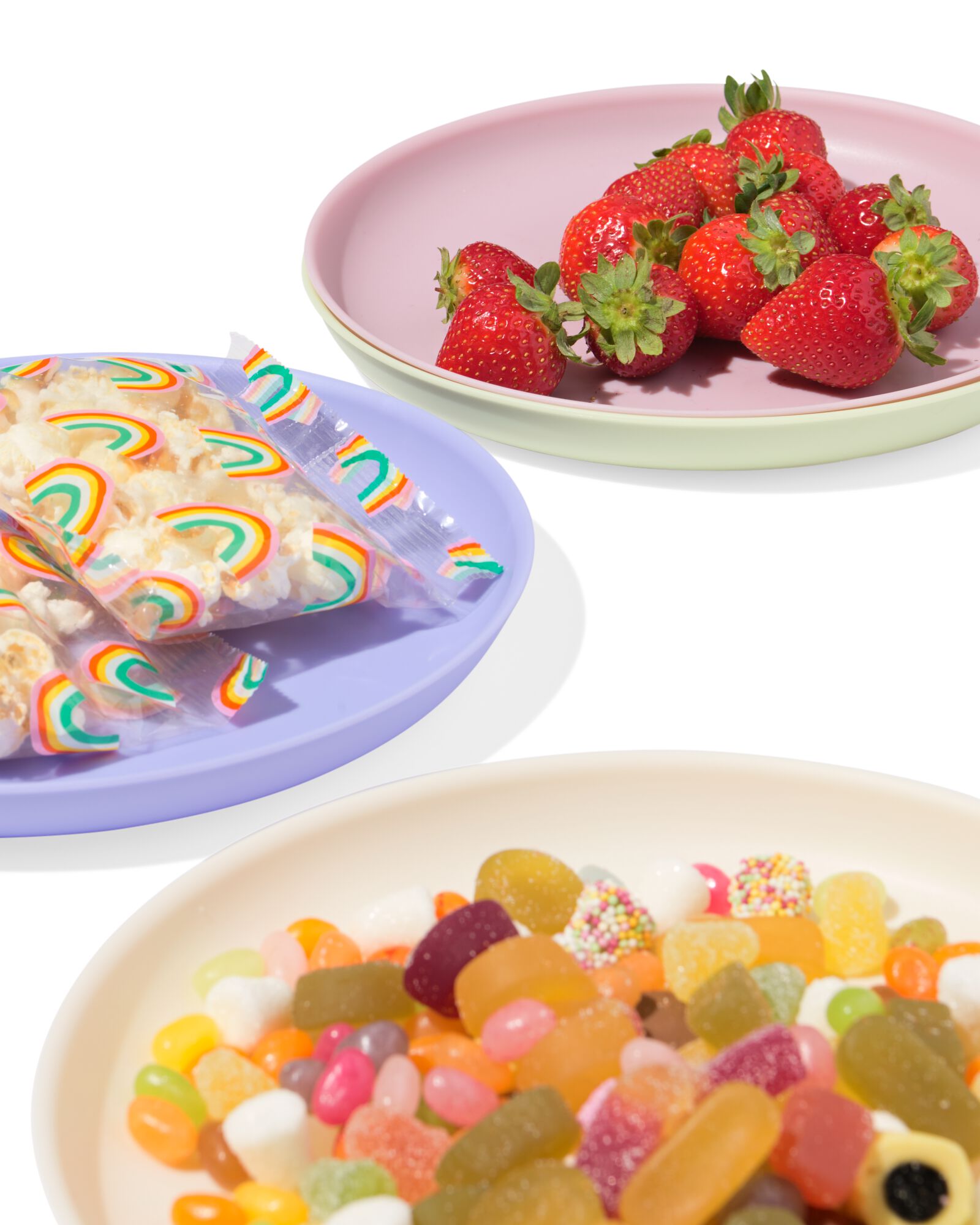 assiettes ⌀ 21,5 cm plastique pastel - 4 pi&egrave;ces - 80650229 - HEMA