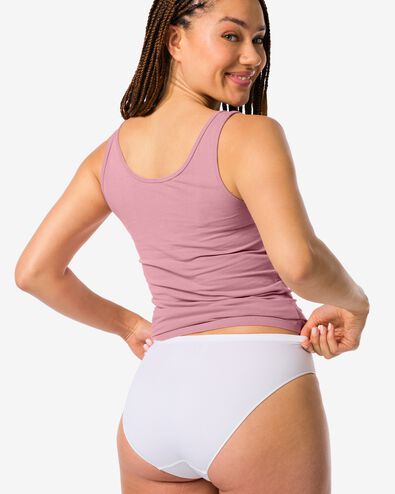 damesslip naadloos micro wit - 1000002205 - HEMA