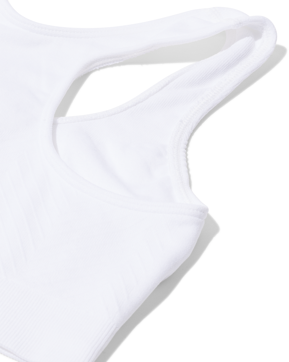 haut de sport sans coutures - support léger blanc blanc - 1000002451 - HEMA