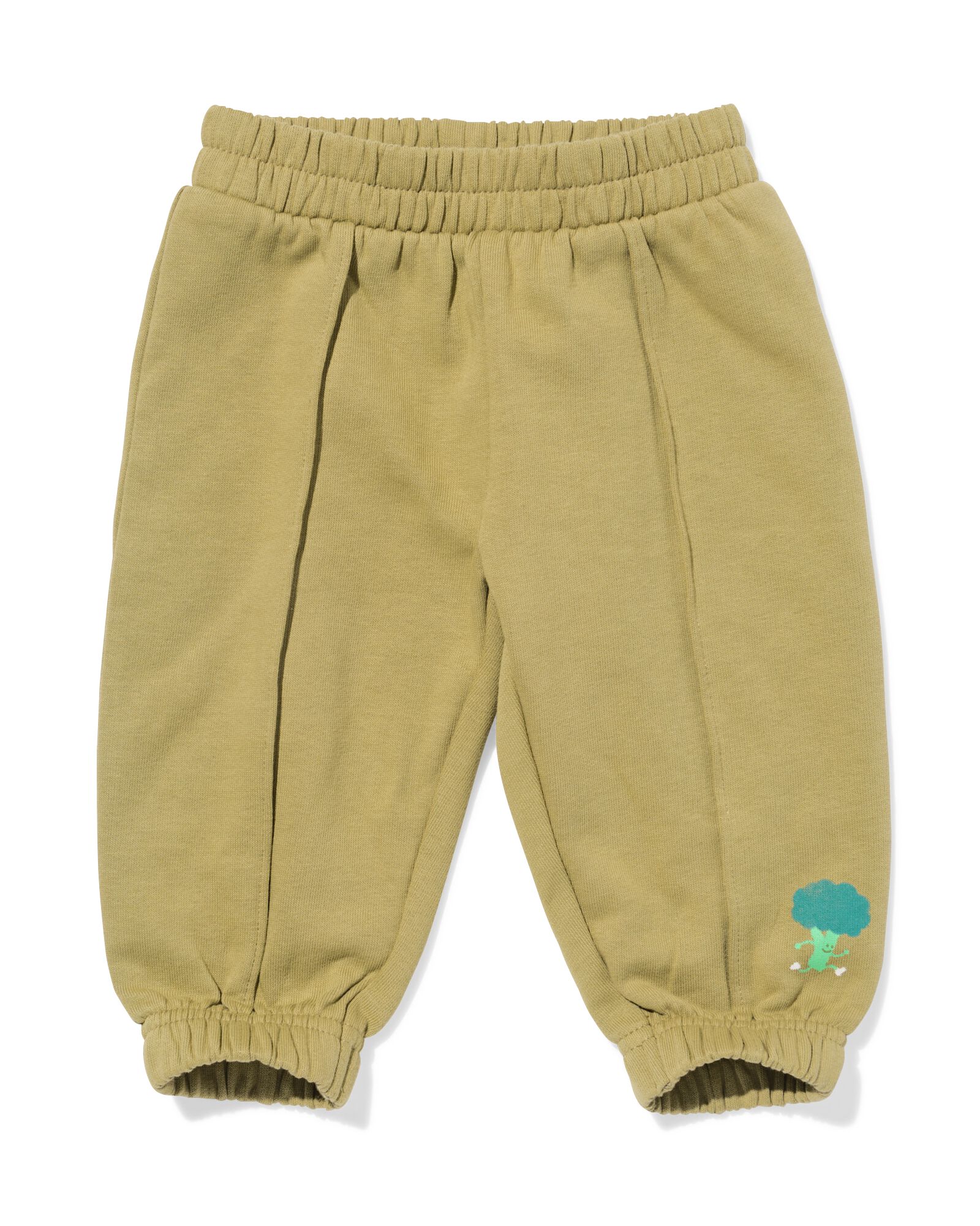 babybroek comfy fit sweatstof olijf olijf - 33184770OLIVE - HEMA