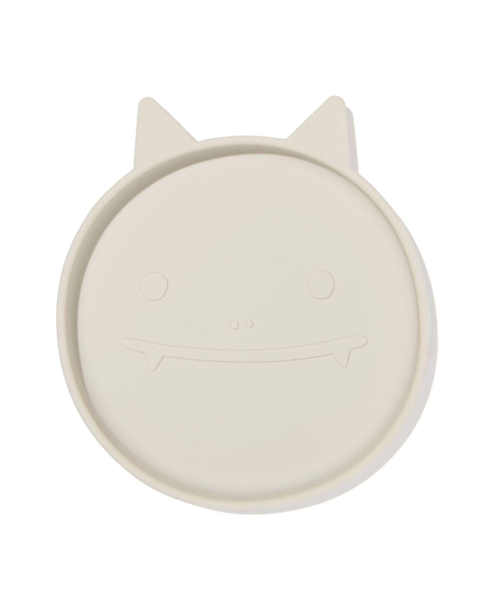 assiette enfant ⌀16 cm monstre silicone beige - 80650218 - HEMA