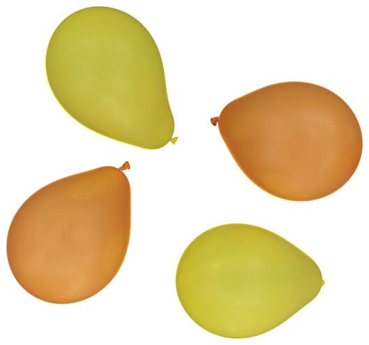 20er-Pack Luftballons, 23 cm, orange/gelb - 14200529 - HEMA