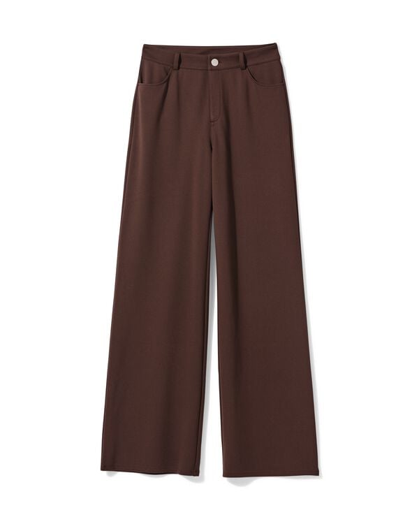 pantalon Ember large marron marron - 36207120BROWN - HEMA