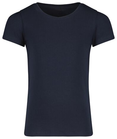 kinder t-shirt donkerblauw - 1000018005 - HEMA