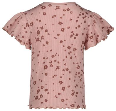 Kinder-T-Shirt, Waffelstruktur rosa - 1000027626 - HEMA