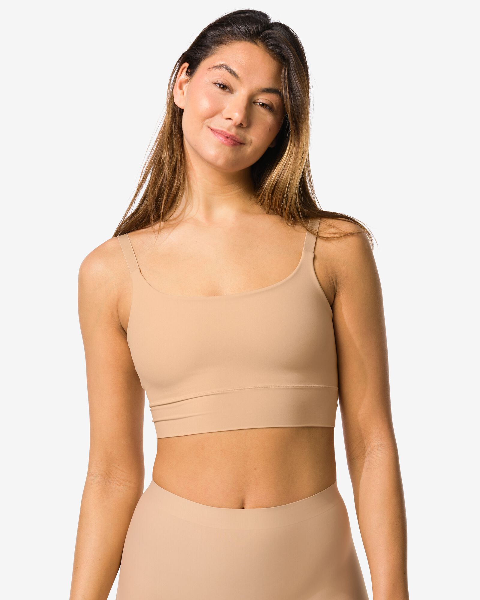 haut non pr&eacute;form&eacute; sans armatures - ultimate comfort beige beige - 21805490BEIGE - HEMA