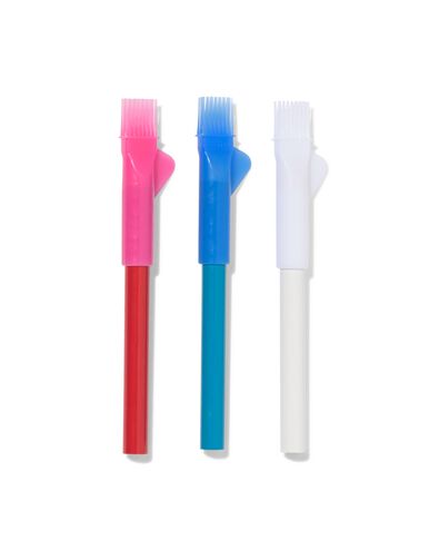 crayon &agrave; craie avec gomme - 3 pi&egrave;ces - 1400272 - HEMA