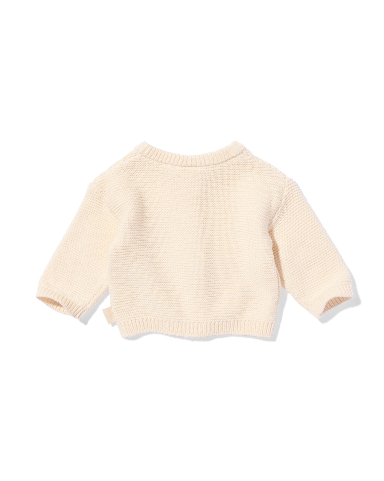 newborn vest fijngebreid ecru ecru - 33446320ECRU - HEMA