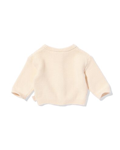 newborn vest fijngebreid ecru ecru - 33446320ECRU - HEMA
