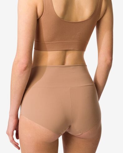 slip taille haute femme lissant marron clair - 19602775LIGHTBROWN - HEMA
