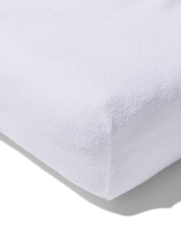 hoeslaken badstof 180x200 wit - 5190065 - HEMA
