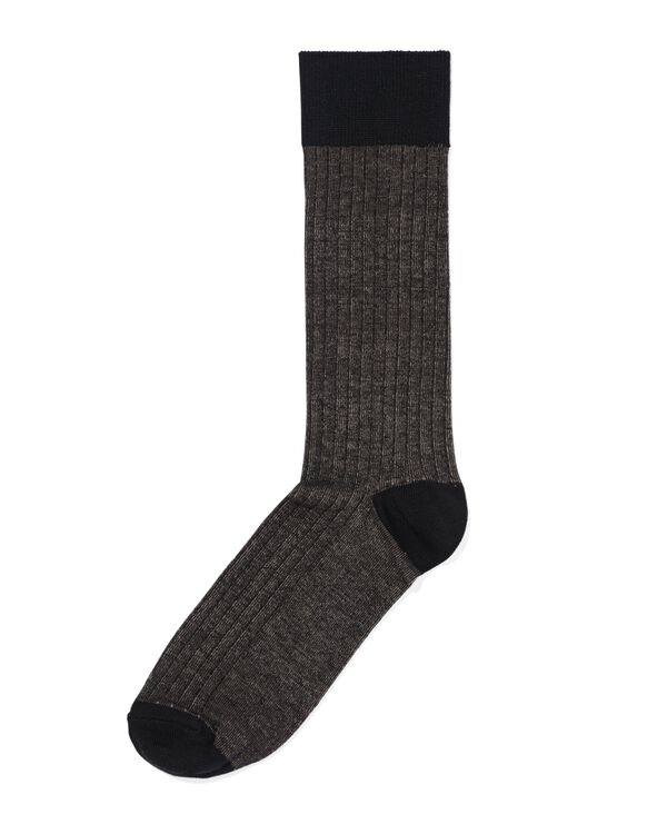 chaussettes homme rayures noir noir - 4104600BLACK - HEMA