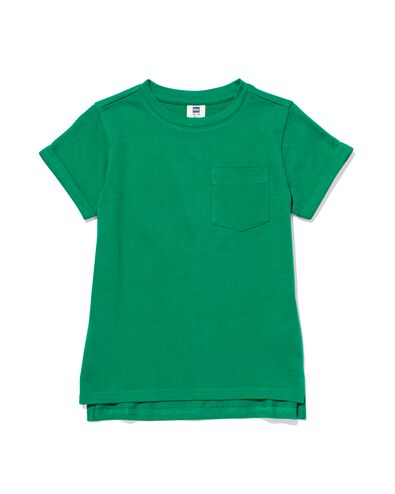 Kinder-T-Shirt, Struktur grün 98/104 - 30782164 - HEMA