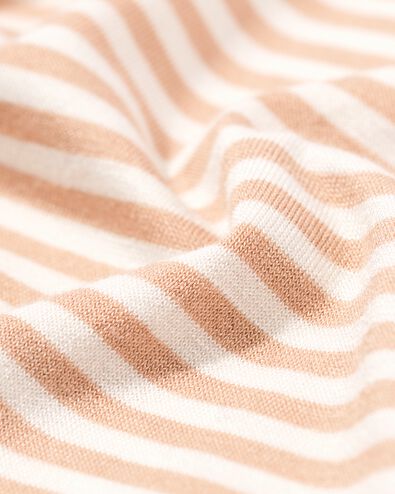 damespyjamatop Toya jersey strepen beige beige - 23401670BEIGE - HEMA