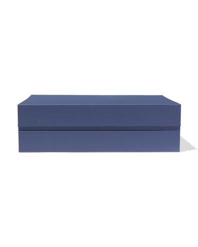 bo&icirc;te avec couvercle magn&eacute;tique carton A4 bleu - 39800041 - HEMA