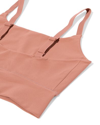 niet voorgevormde top zonder beugel - ultimate comfort lichtbruin - 21801180LIGHTBROWN - HEMA