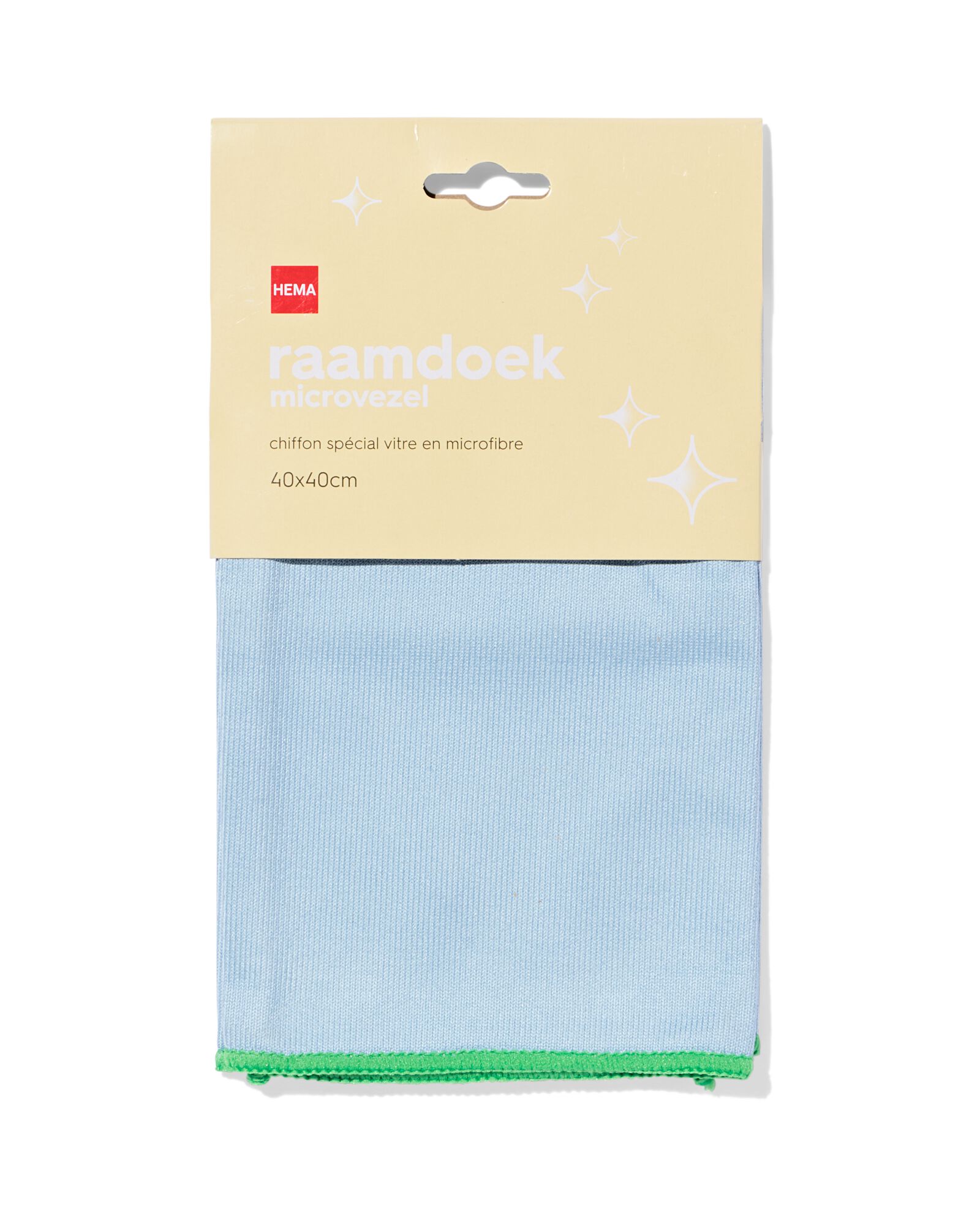 chiffon pour fen&ecirc;tre 25,5x13,3 cm polyester recycl&eacute; microfibre - 20500223 - HEMA