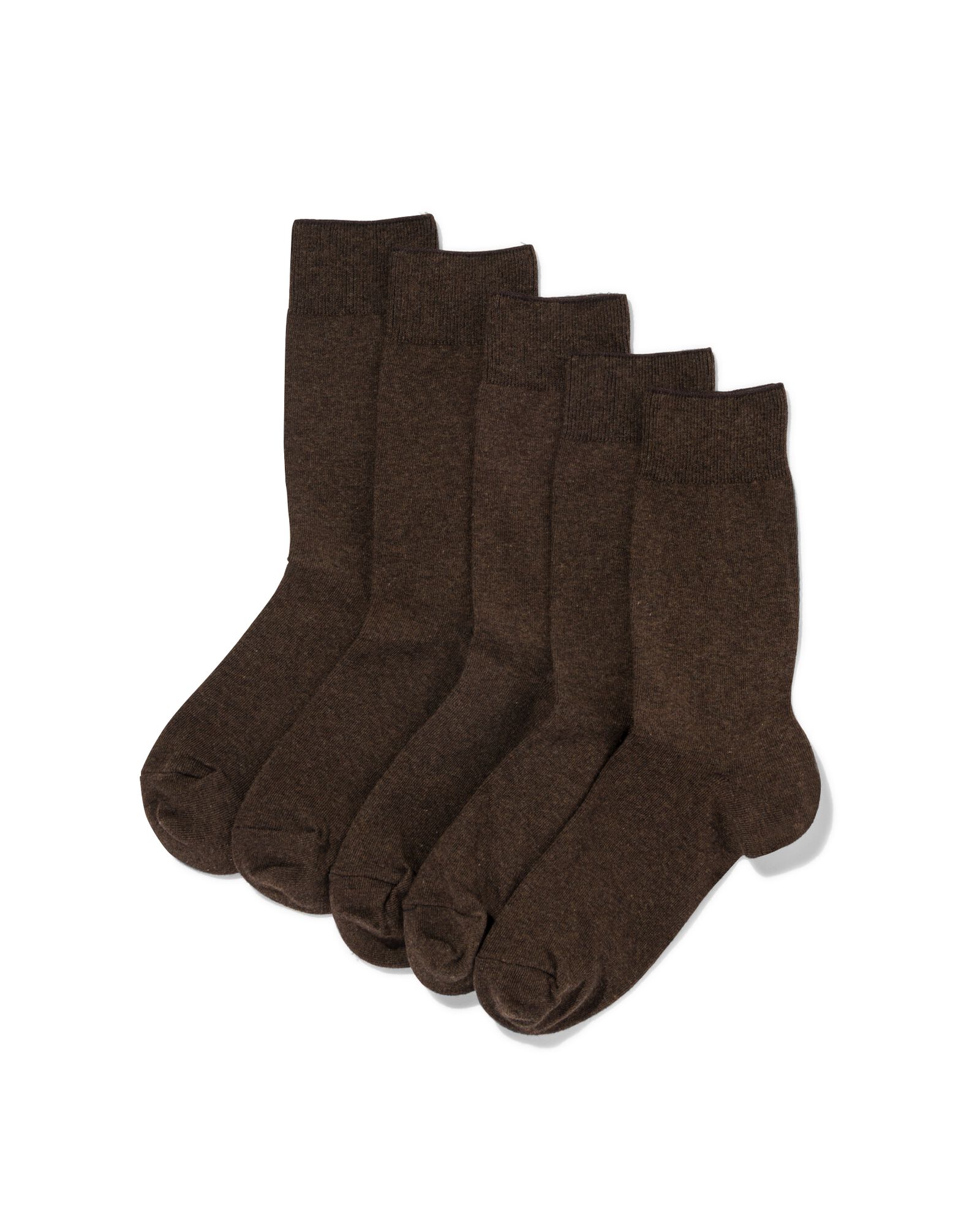 5er-Pack Herren-Socken braun braun - 1000020079 - HEMA