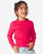 Kinder-T-Shirt, gerippt rosa 146/152 - 30832045 - HEMA