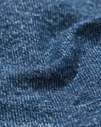 damesshort wide fit denim middenblauw middenblauw - 36209180MIDBLUE - HEMA