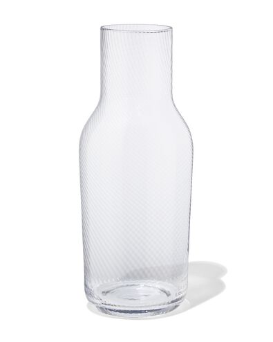 carafe 1,2L verre Bergen relief torsad&eacute; - 9401151 - HEMA