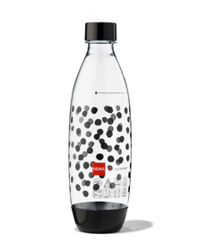 SodaStream bouteille en plastique noir pois 1L - 80405201 - HEMA