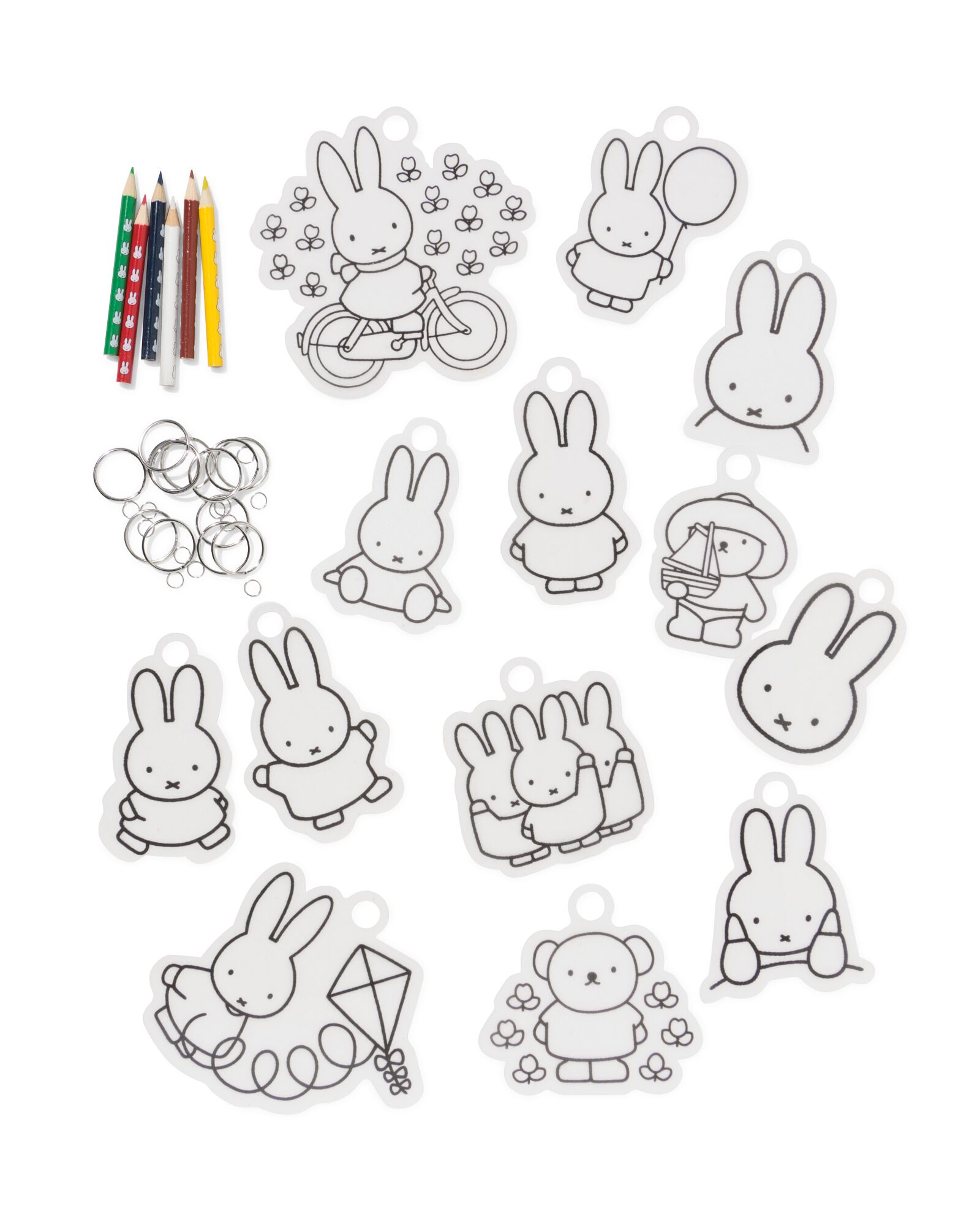 porte-cl&eacute;s Miffy en film r&eacute;tractable - 15900604 - HEMA