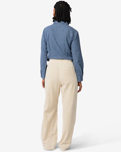 damesbroek Lena corduroy gebroken wit - 36205260OFFWHITE - HEMA