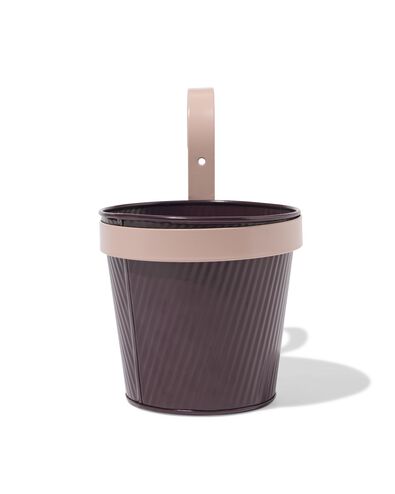 jardini&egrave;re balcon 13x21x21cm avec crochet violet - 41822237 - HEMA