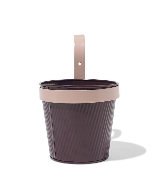 jardini&egrave;re balcon 13x21x21cm avec crochet violet - 41822237 - HEMA