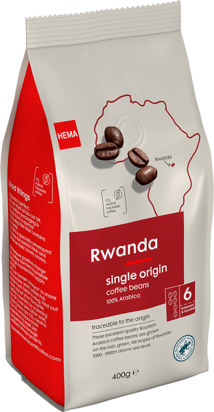 café en grains Rwanda 400g - 17170011 - HEMA