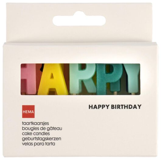 Tortenkerzen „Happy Birthday" - 14280155 - HEMA