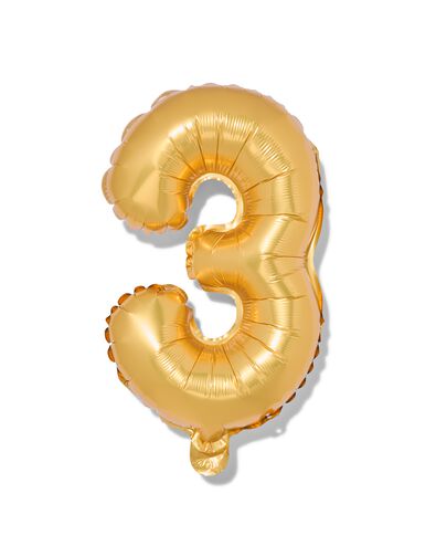 ballon alu 3 dor&eacute; 3 - 14200268 - HEMA